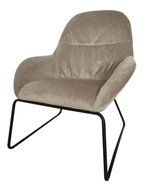 Fotoliu pentru relax Marigold (Gri + Negru metal)