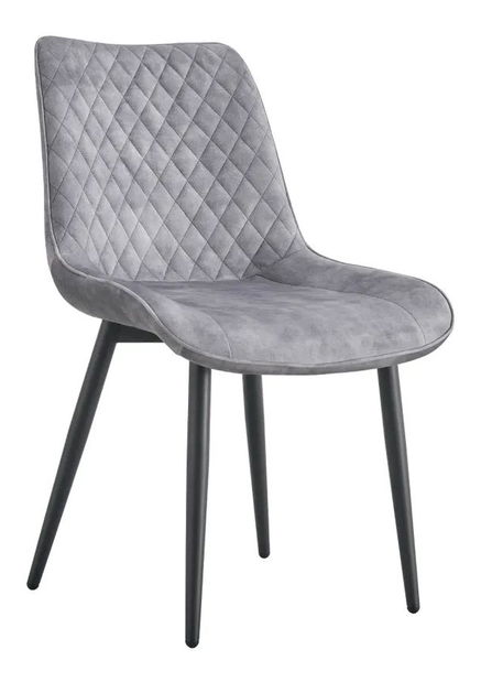 Jedálenská stolička Zaino Typ 1 J19-UF912-09B (svetlosivá + čierna)