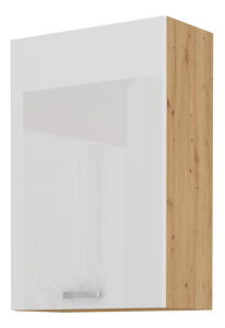 Dulap superior de bucătărie Arryn 60 G-90 1F (stejar artisan + alb lucios)