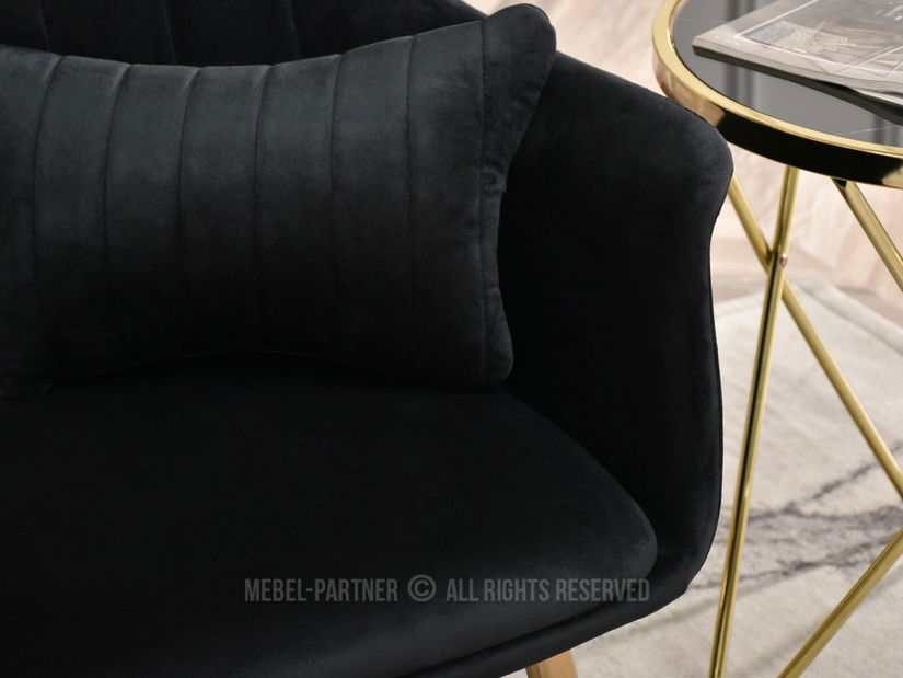 Pohovka Osmol S (čierna + zlatá)