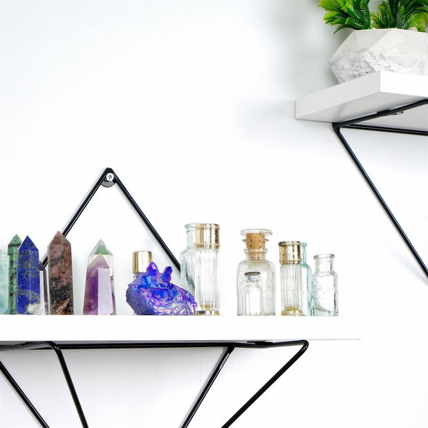 Nástenná polica We 1 (čierna)