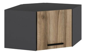 Raft de perete, de colț Bubose 5 (antracit + dore) 