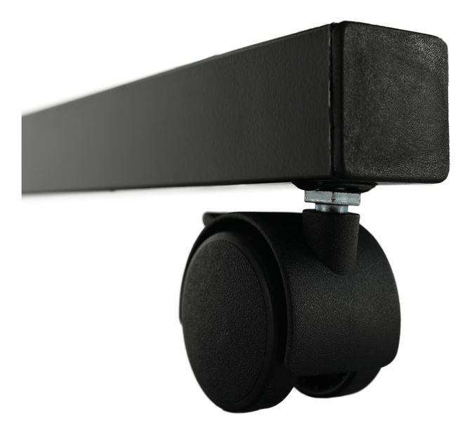 Masă PC cu roți Jadar (negru)