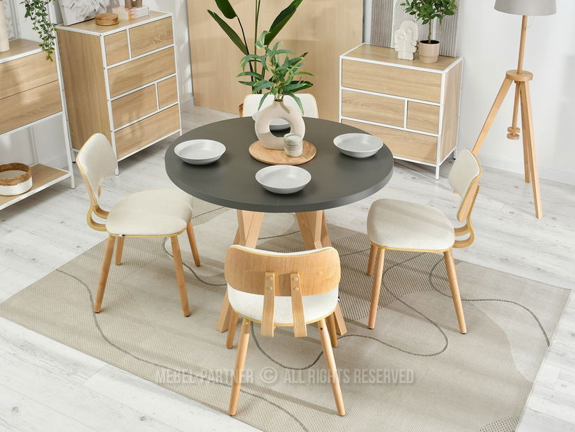 Szék Woodyman (krém + tölgy)