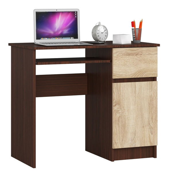 PC asztal Bhaskar (wenge + szonoma tölgy) (J)