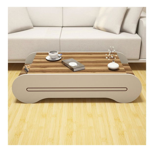 Dohányzóasztal Clement (dió + krém)