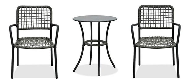 Balkonski set Abril (antracit) (za 2 osobe)
