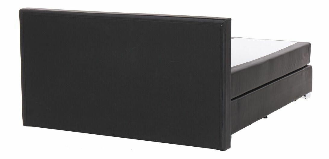 Bračni krevet Boxspring 180 cm PREMIER (s madracima) (crna)
