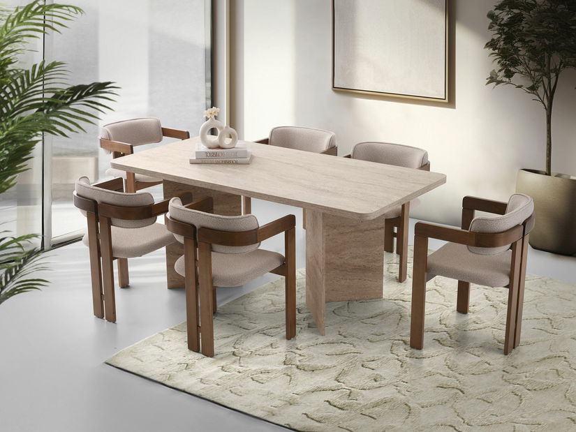 Jedálenský stôl Loftonoso (travertín)