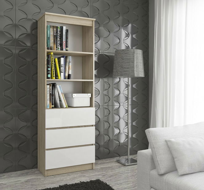 Polc Responder (sonoma tölgy + fehér)