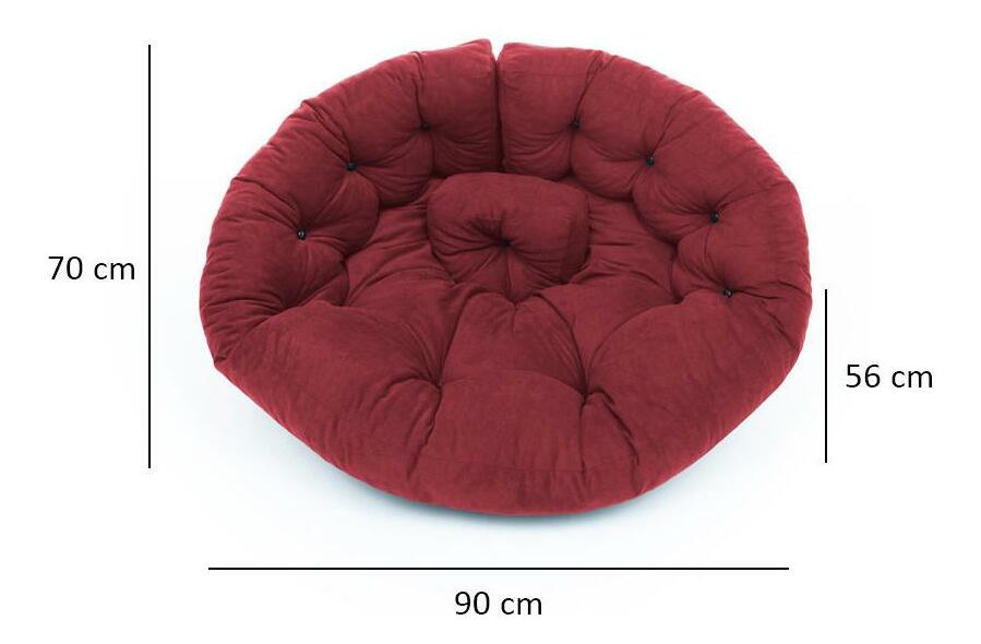 Taburet Dekisu (červená claret)