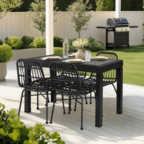 Vrtni set Fabricaria (crna) (za 4 osobe)