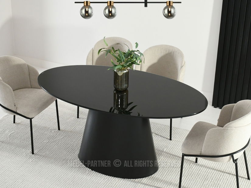 Jedálenský stôl Padro (čierna)