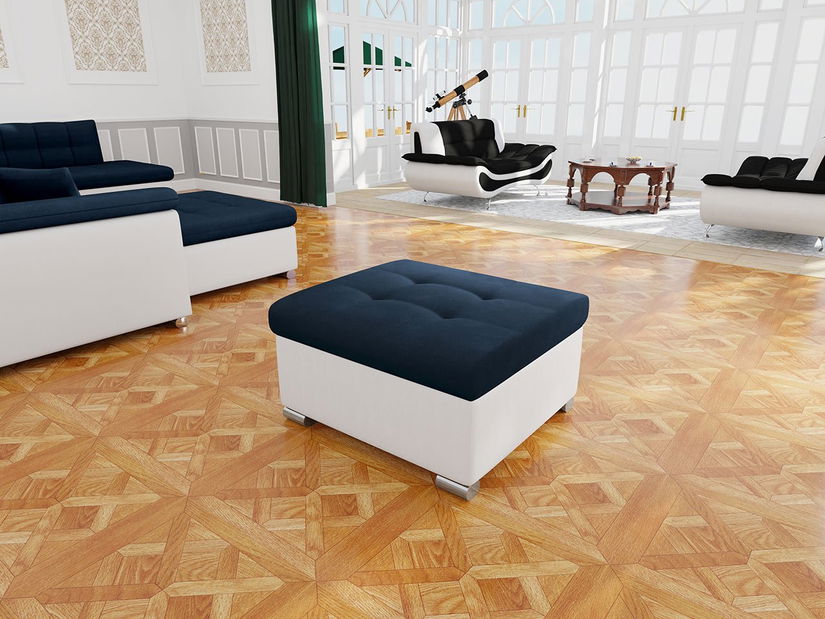 Taburete Toneda mic (Albastru închis + Alb) 