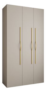 Dulap de haine 130 cm Carmela 50-2 (Cașmir + Auriu)