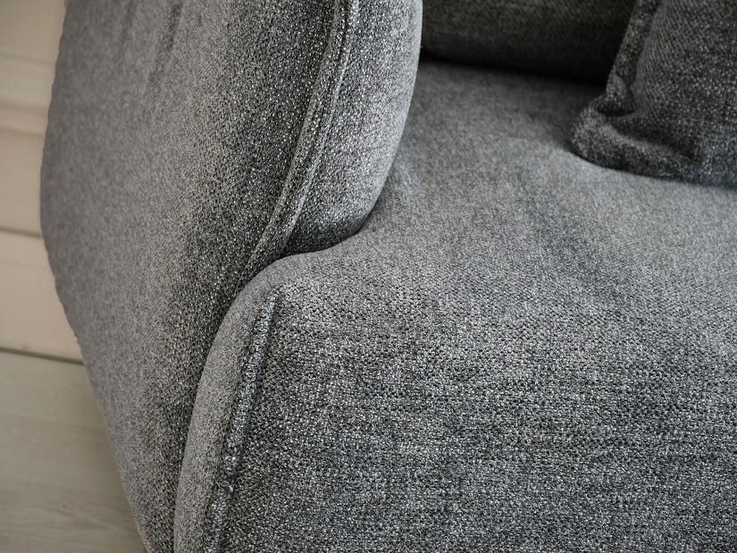 Pohovka dvojsedačka Medio (sivá + čierna)