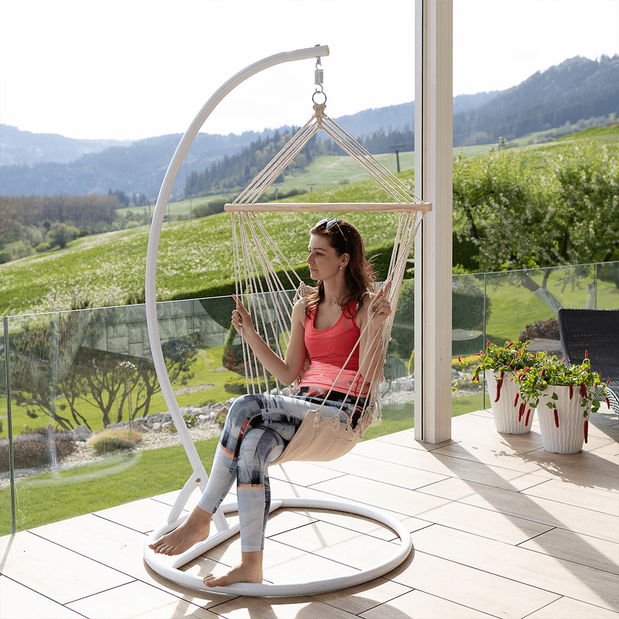 Felakasztható hintafotel Platina (fehér) *kiárusítás