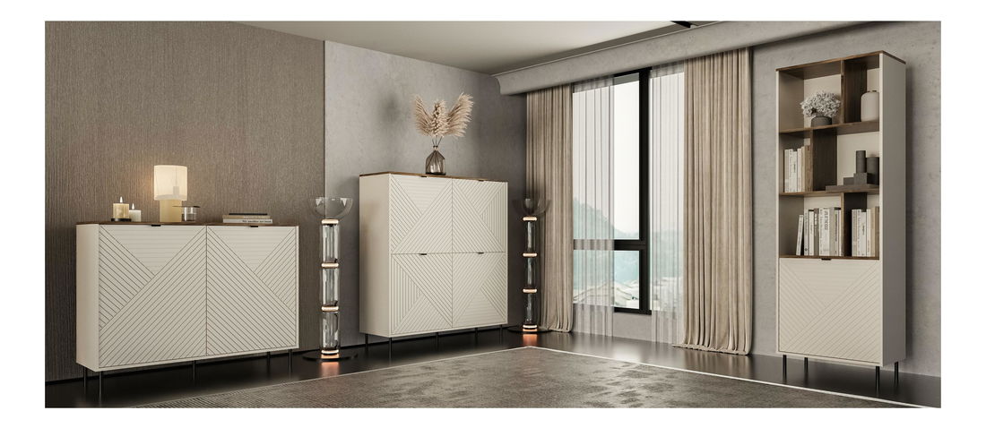 Măsuță de cafea Eliminados (cașmir + stejar castello) 