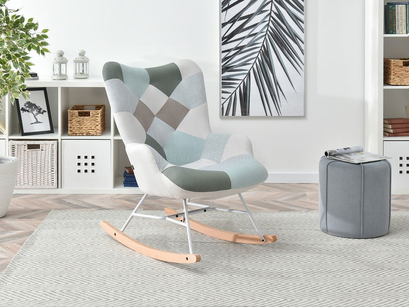 Fotel Sibyla (patchwork + fehér bükk)