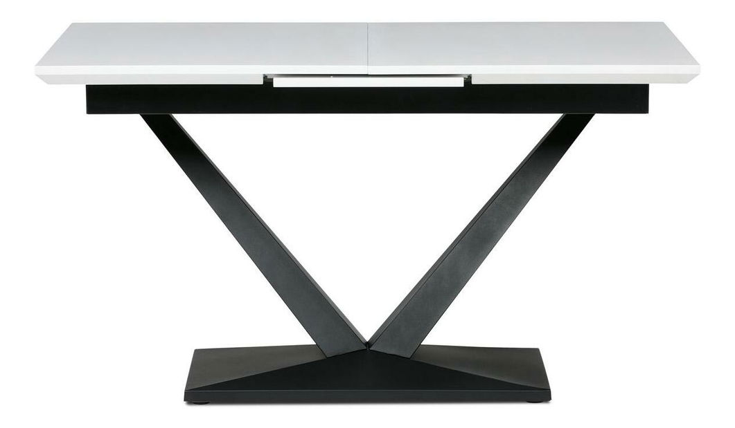 Masă sufragerie extensibilă Hundio (alb) (pentru 4-8 persoane)