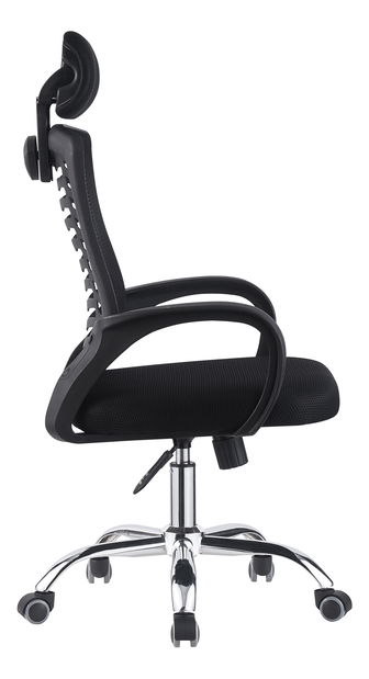 Irodai fotel Isona (fekete + króm) 