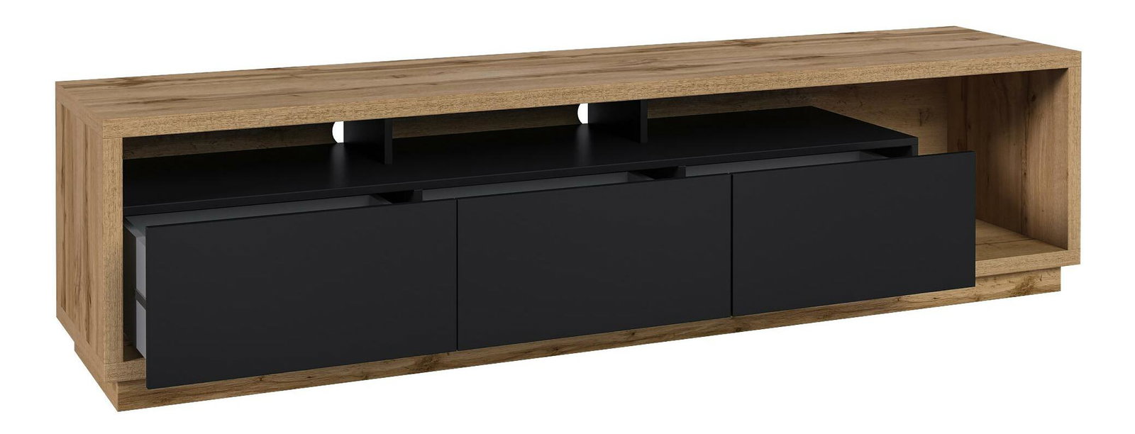 TV asztal/szekrény Celcey Typ 40 (wotan tölgy + fekete)