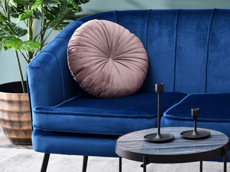 Sofa Etimee S (mornarsko plava + zlatna)