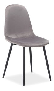 Scaun de sufragerie Fannie (Gri + Negru)