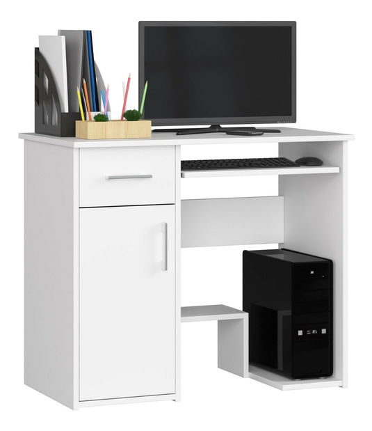 PC stolík Jaloms (biela)