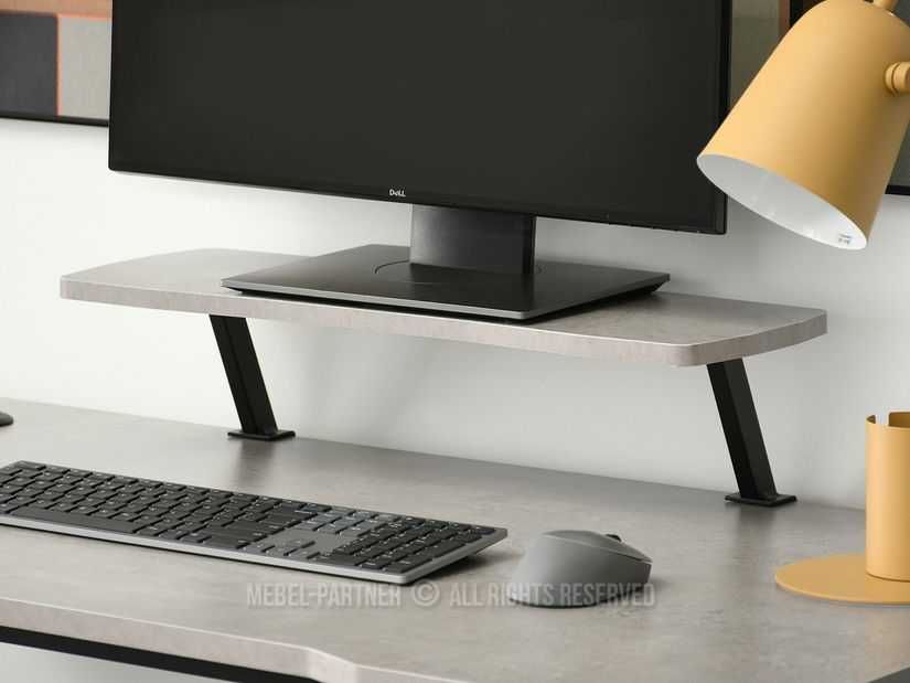 PC asztal Matts 115 (beton + fekete)