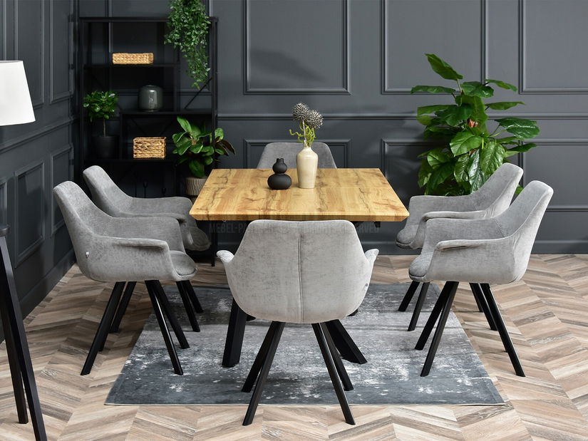 Szék Mirabell (szürke + fekete)