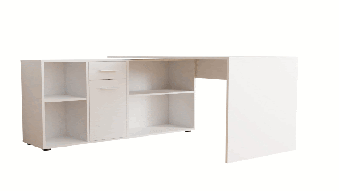 PC stolík Elisano (biela)