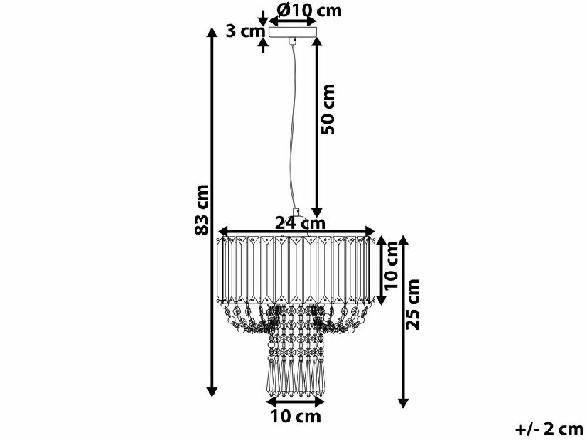 Candelabru/ Lustră Adora (gri)