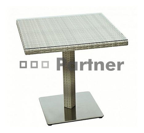 Záhradná zostava Gina 1+2 (sivobéžová) (um. Ratan)