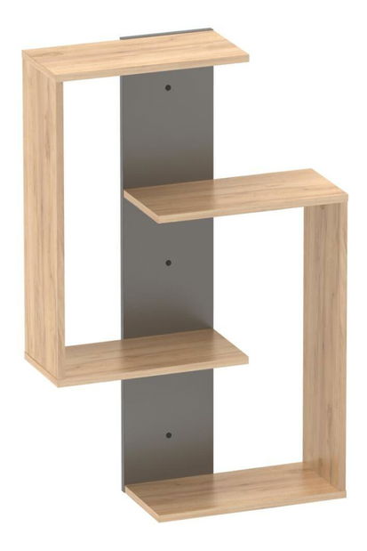 Polica Vinsconsin (hrast artisan + grafit)