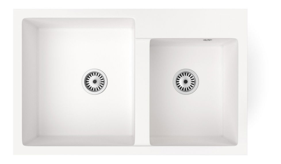 Mosogató Hakkon (fehér) (csaplyuk nélküll) (csap nélkül)