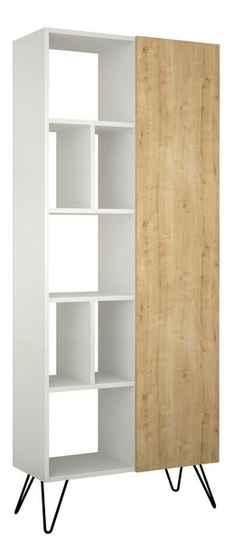 Regál Jane (fehér + tölgy)