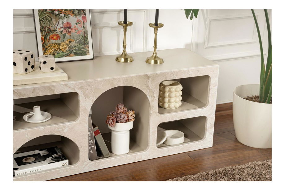 Regál Lotos 160 (travertín + piesková) 