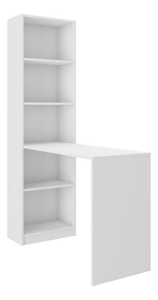 Rohový PC stolík Pavlo I (biela)