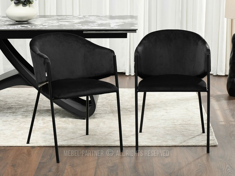 Scaun sufragerie Conquisto (negru)