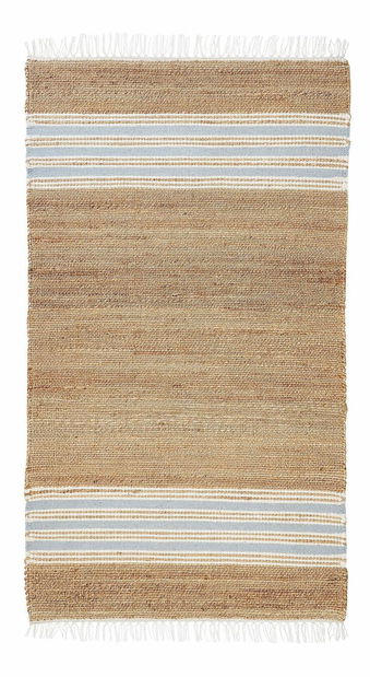 Covor 80 x 150 cm Miza (bej + albastru)