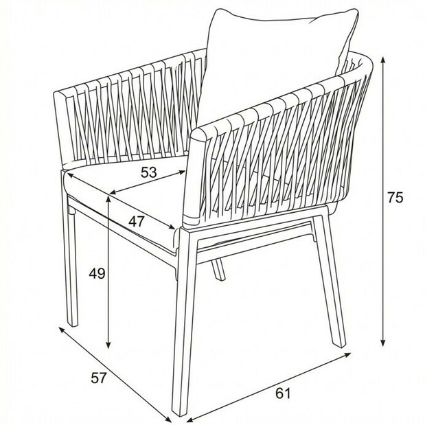 Záhradná stolička Slavie (béžová)