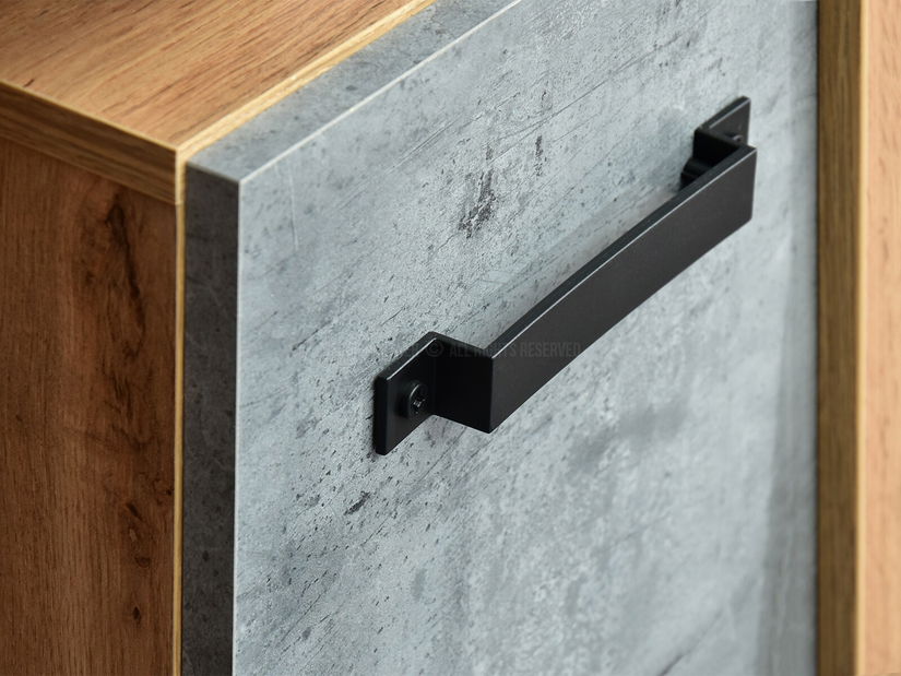 Mobilier living Suspendera SH09 (stejar + negru)