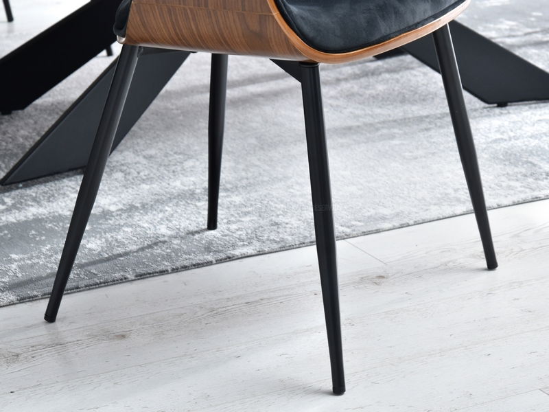 Stolička Rolf K (orech tmavý + čierna)