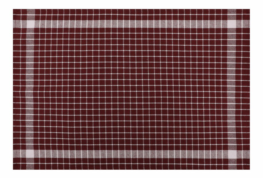 Set kuhinjskih krpa (10 kom.) Klarisa (bordo + bijela)