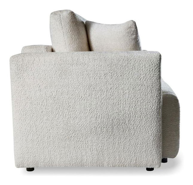 Háromszemélyes kanapé Frasco (világos bézs + fekete)