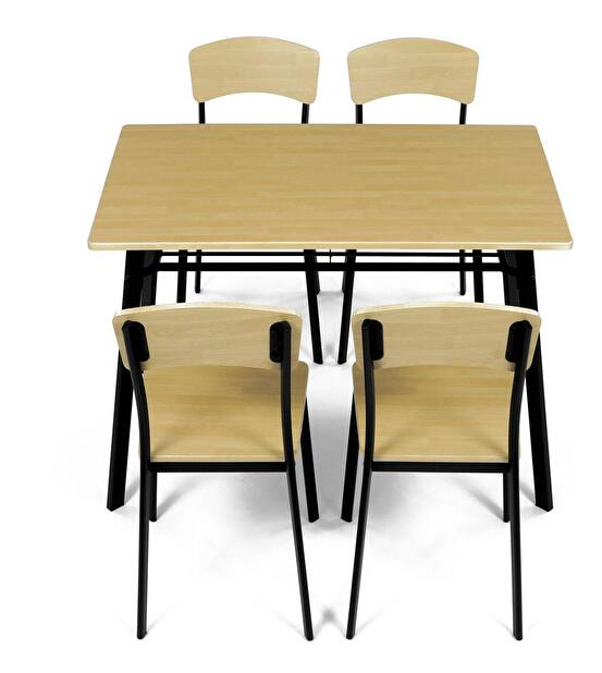 Set mobilier sufragerie Aeroplano (stejar sălbatic) (pentru 4 persoane)