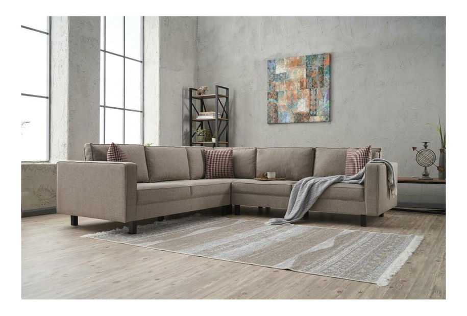 Colțar Kalen 2 (crem + negru)