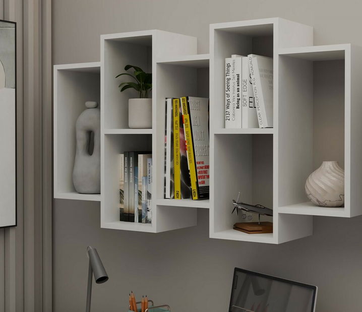 Nástenná polica Batiscafo 1 (biela)