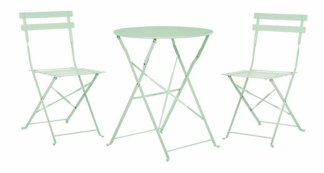 Set záhradného nábytku FLORI (zelená) (pre 2 osoby)